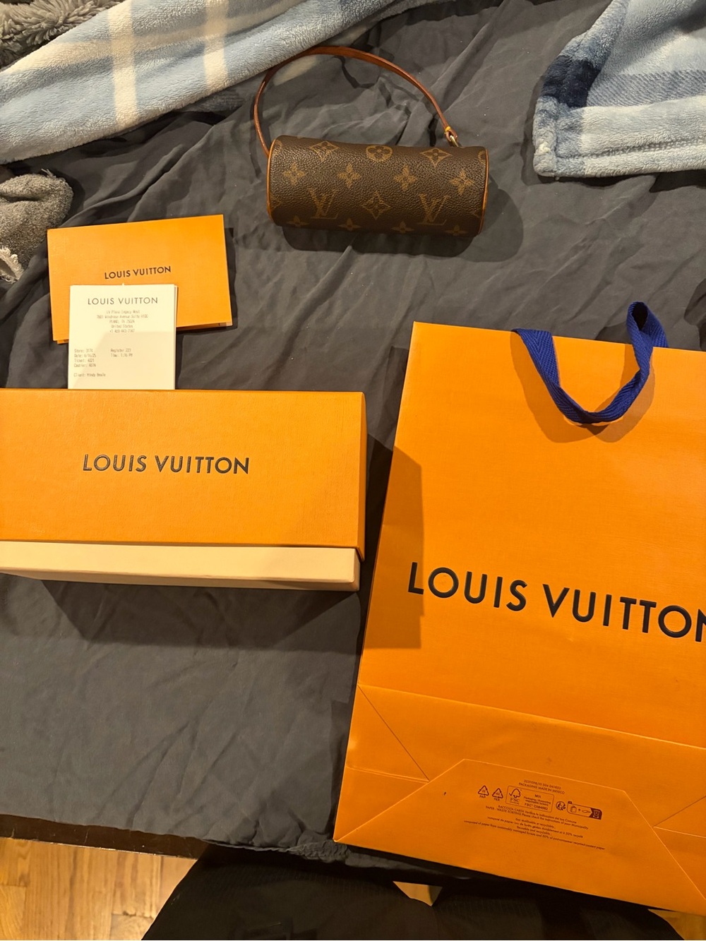 Louis Vuitton Brown Monogram Mini Papillon Key & Card Holder